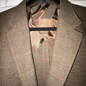 J. Crew Tan Plaid Blazer